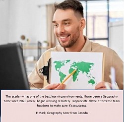 Mark, one of our Geography tutors